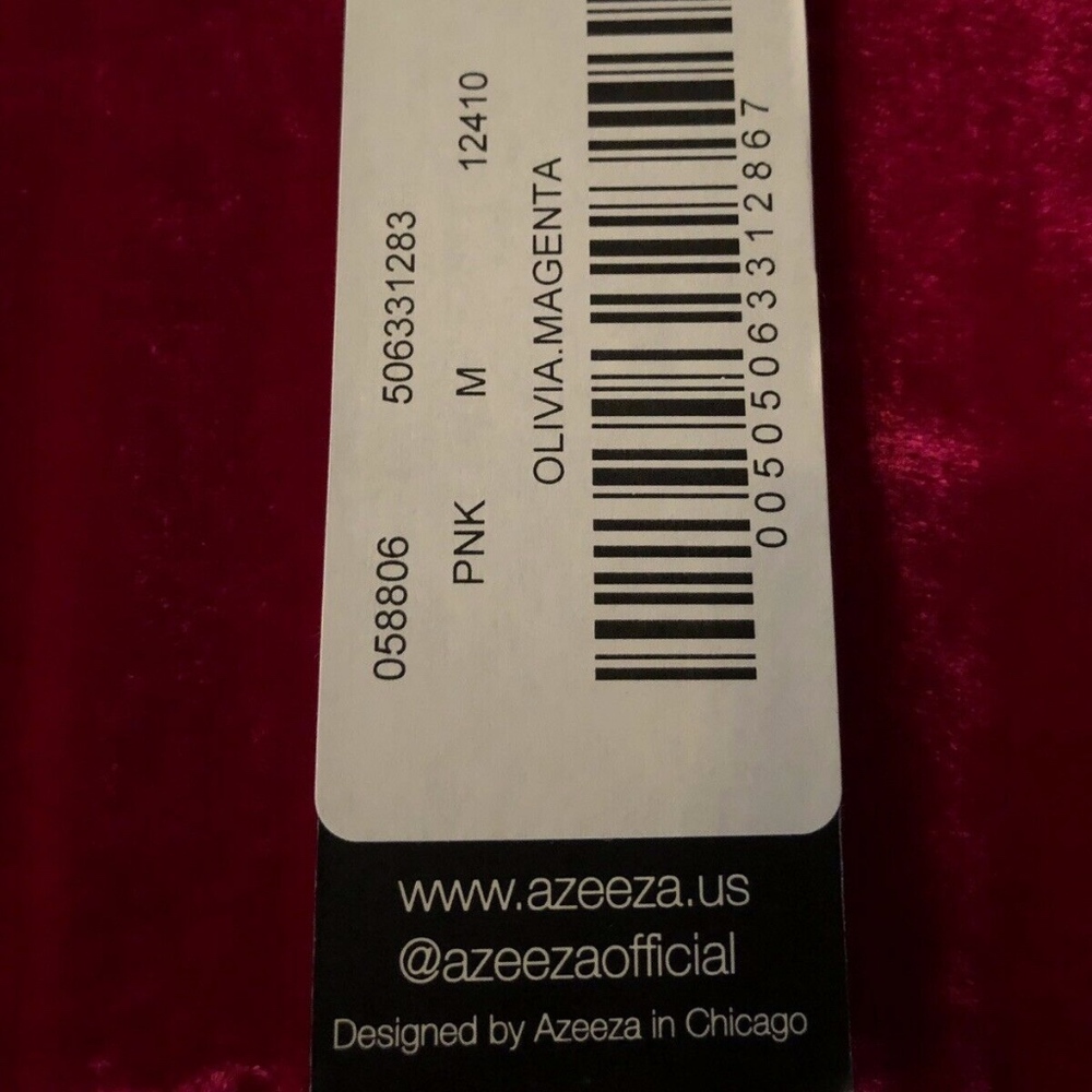 ❌SOLD❌NWT AZEEZA Silk Velvet Olivia Dress - Picture 10 of 13